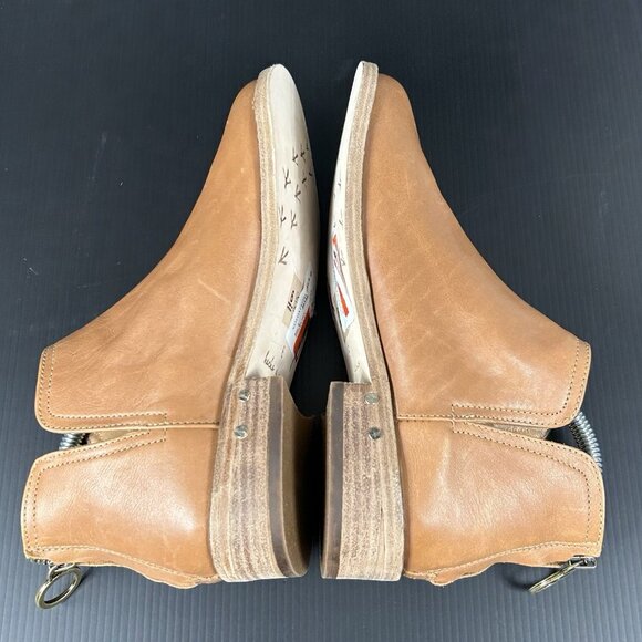 Beek Womens Sz 6‎ Falcon Ankle Bootie Chestnut Leather Zip Anthropologie - Picture 9 of 12